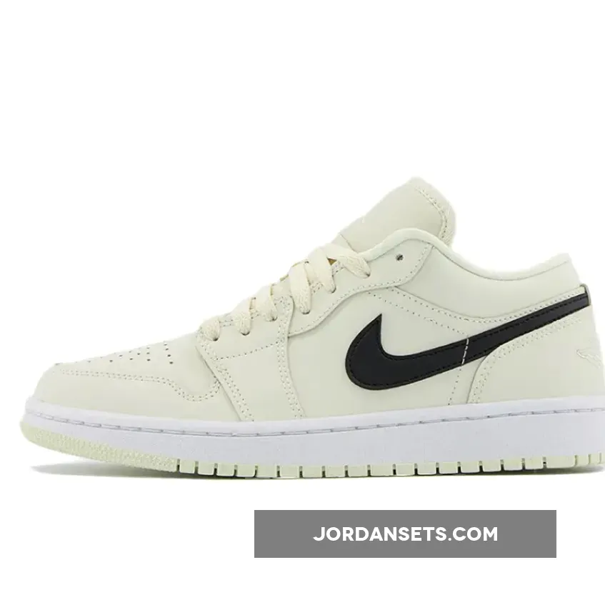 Air Jordan 1 Low Coconut Milk/Black-White DC0774-121 #jordan 1 low cocnut milk
