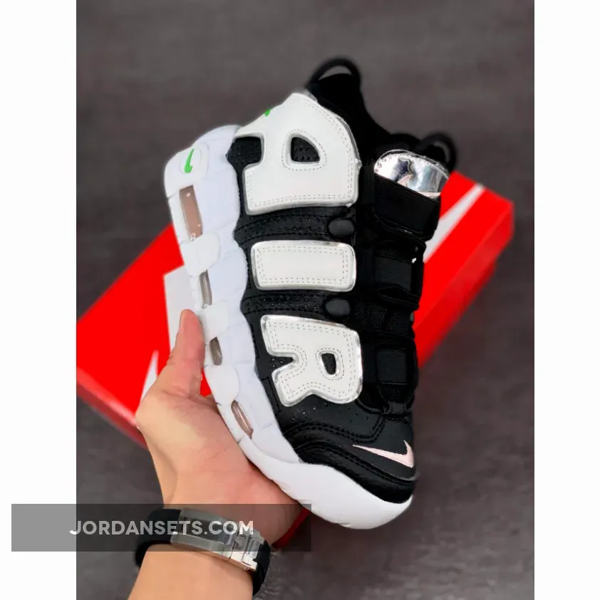 Nike Air More Uptempo Black Metallic Silver / uptempo metallic silver
