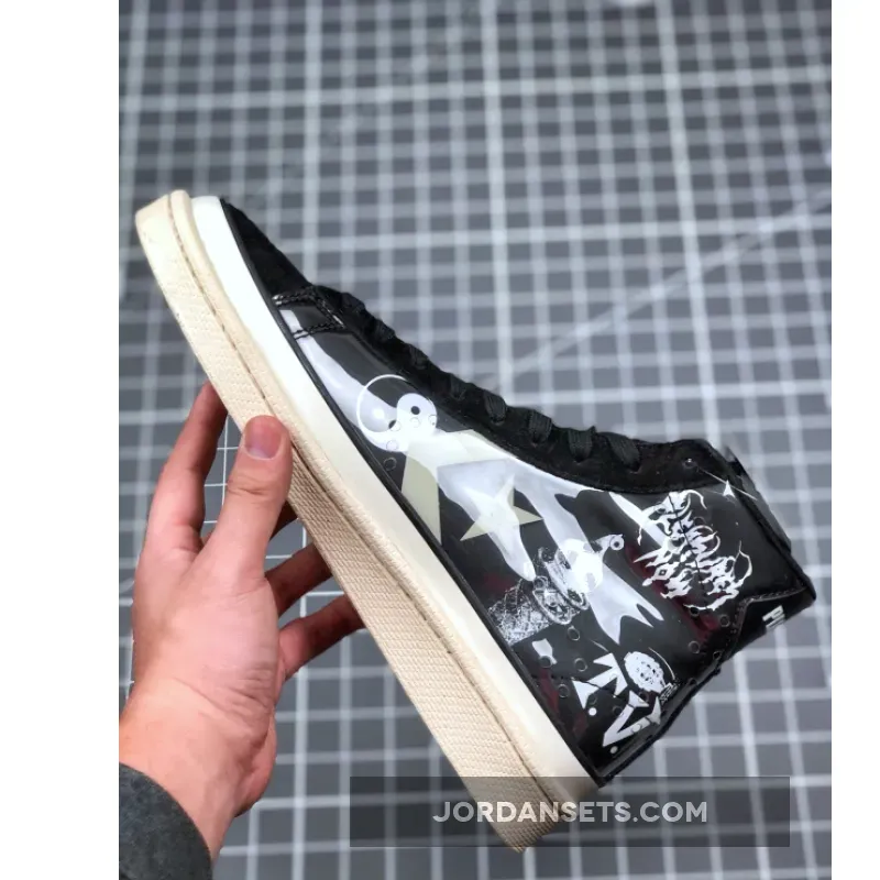 PLEASURES x Converse Pro Leather High Top Black White / Pleasuresnow