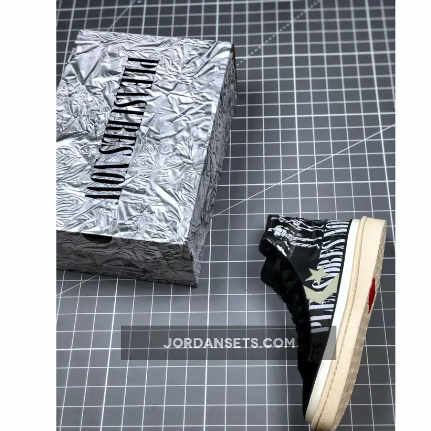 PLEASURES x Converse Pro Leather High Top Black White / Pleasuresnow