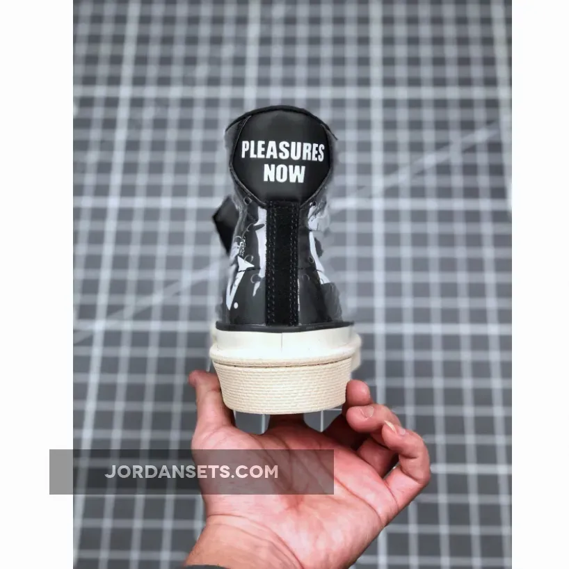 PLEASURES x Converse Pro Leather High Top Black White / Pleasuresnow