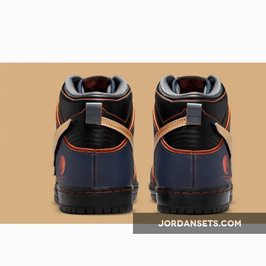 Gundam x Nike SB Dunk High 'Banshee' Thunder Blue/Metallic Gold #black unicorn gundam