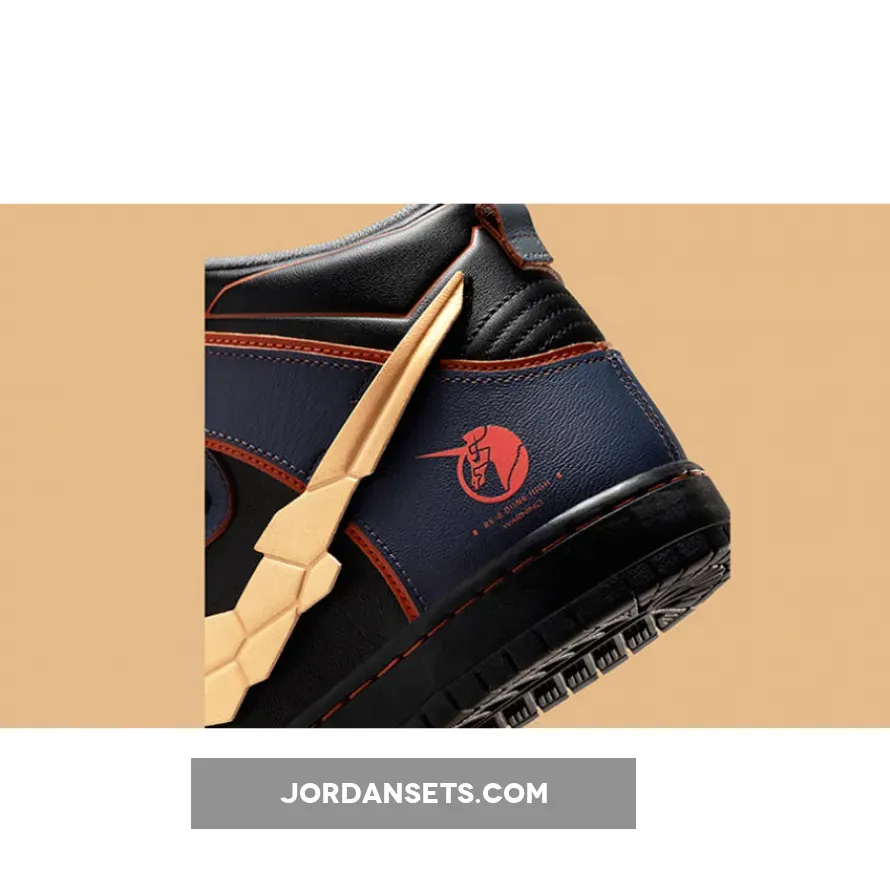Gundam x Nike SB Dunk High 'Banshee' Thunder Blue/Metallic Gold #black unicorn gundam