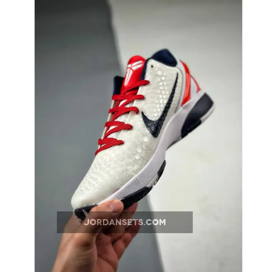 Nike Kobe 6 Protro 'Team USA' Home White Outlet SN-853222628