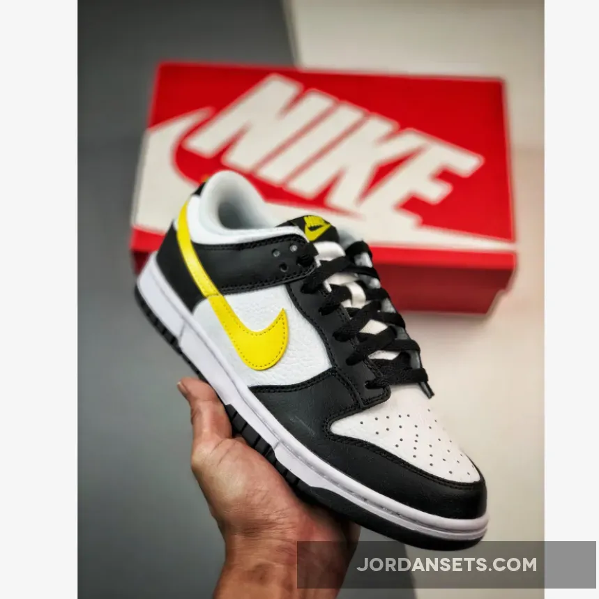 Nike Dunk Low 'Panda' Black/Yellow-White FQ2431-001 Outlet