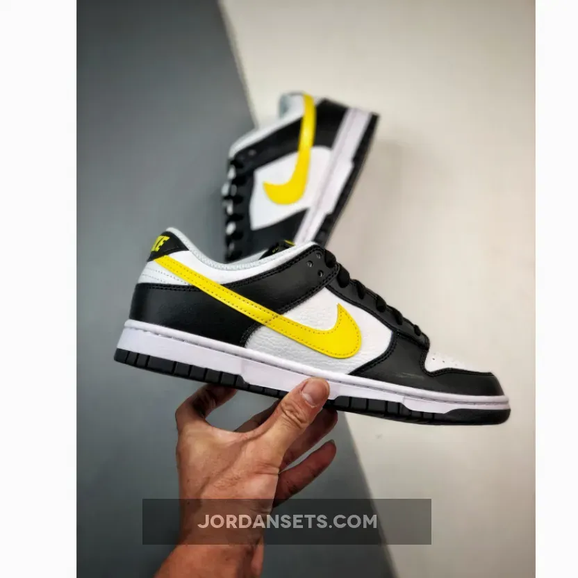 Nike Dunk Low 'Panda' Black/Yellow-White FQ2431-001 Outlet