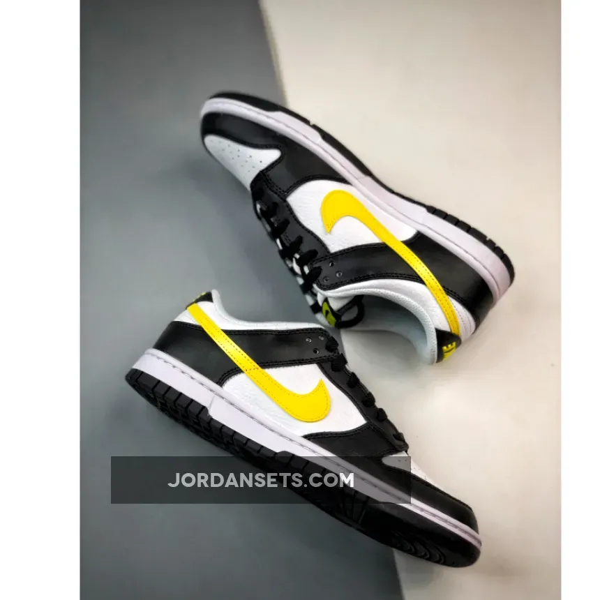 Nike Dunk Low 'Panda' Black/Yellow-White FQ2431-001 Outlet