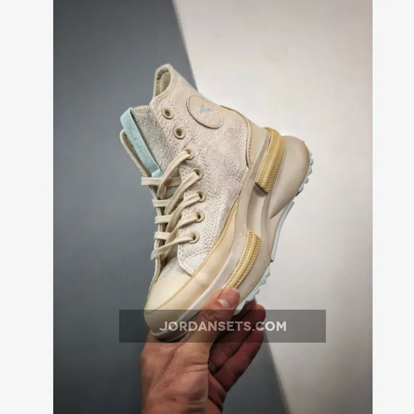 Converse Run Star Legacy CX Platform Swirl Jacquard Natural Ivory A03507C Brand New