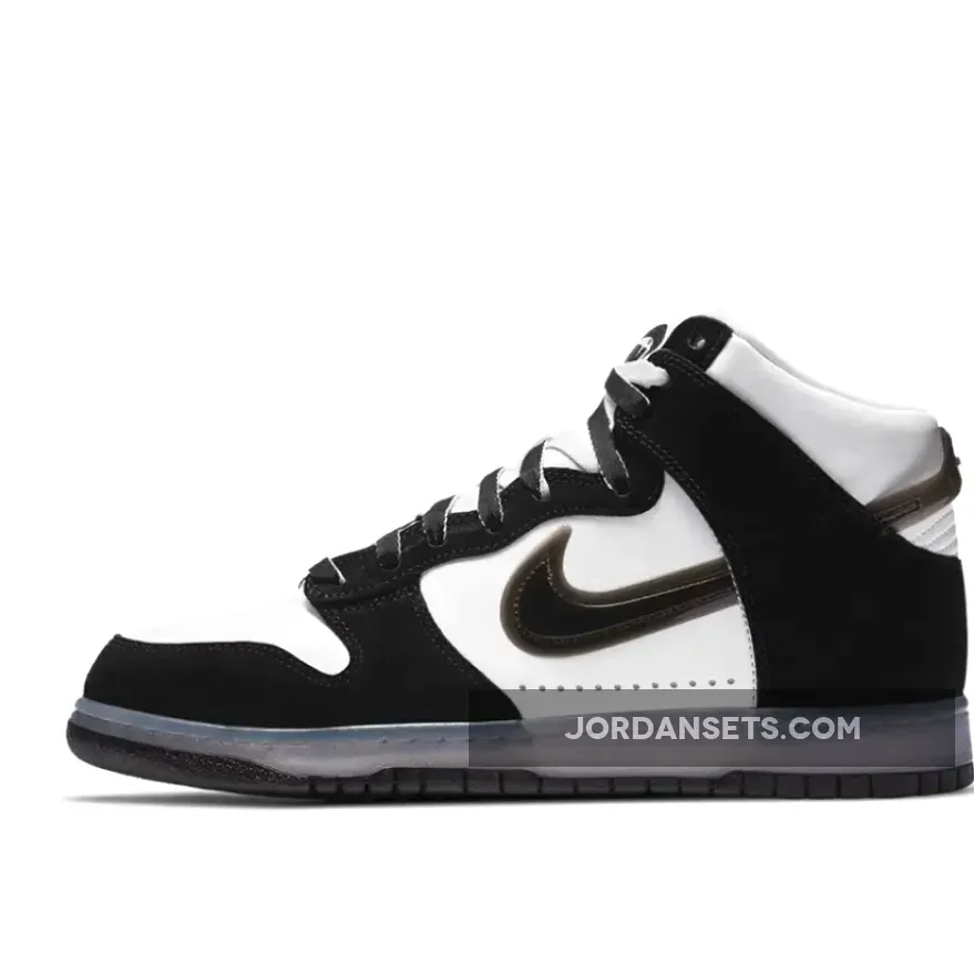 Slam Jam x Nike Dunk High Black White nike slam dunk