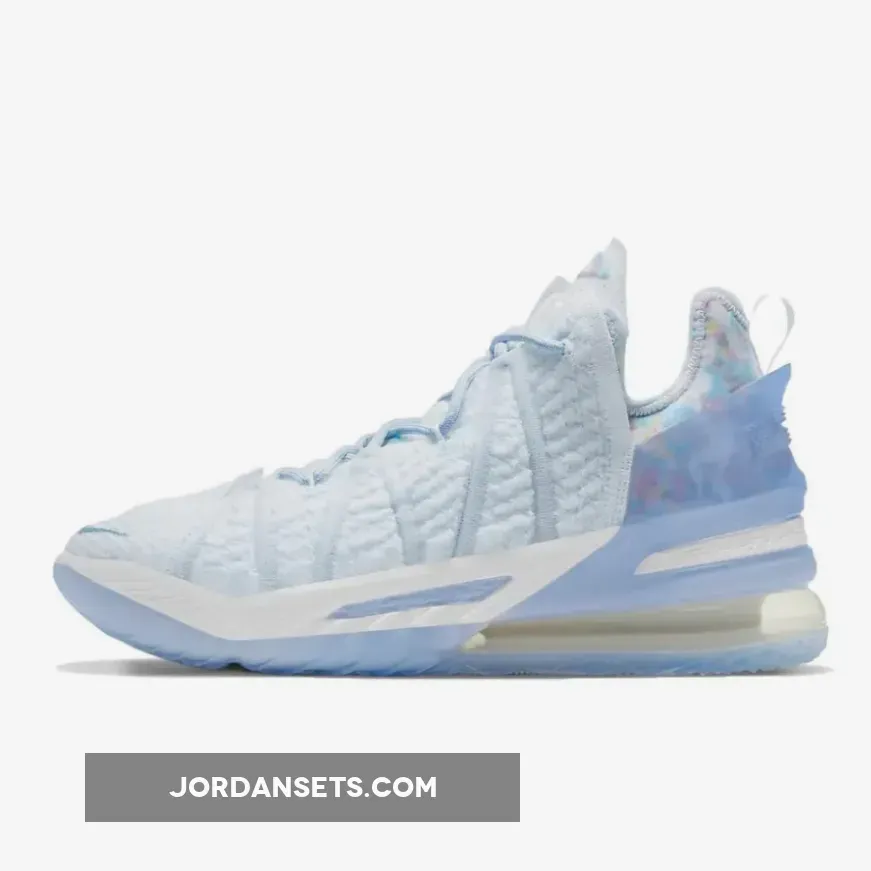 Nike LeBron 18 'Play for the Future' Blue Tint/Clear-White - lebron xiii 18 nrg blue tint