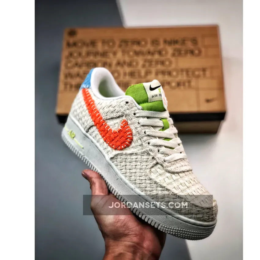 Nike Air Force 1 'Hemp' White/Orange-Blue-Green DV2112-001 #air force 1 '07 next nature