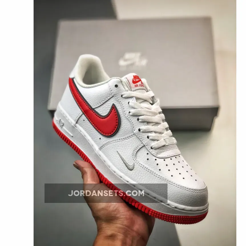 Nike Air Force 1 Low GS White Silver Orange | AIR FORCE 1 LOW REVERSE HABANERO