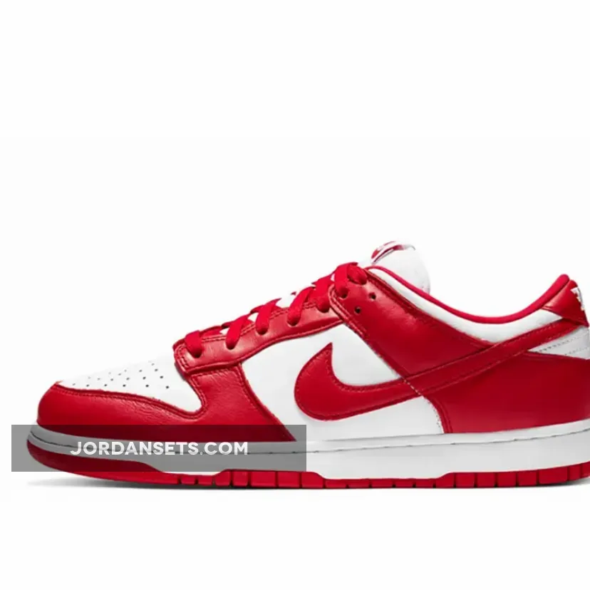 Nike Dunk Low SP University Red CU1727-100 - white & red dunks