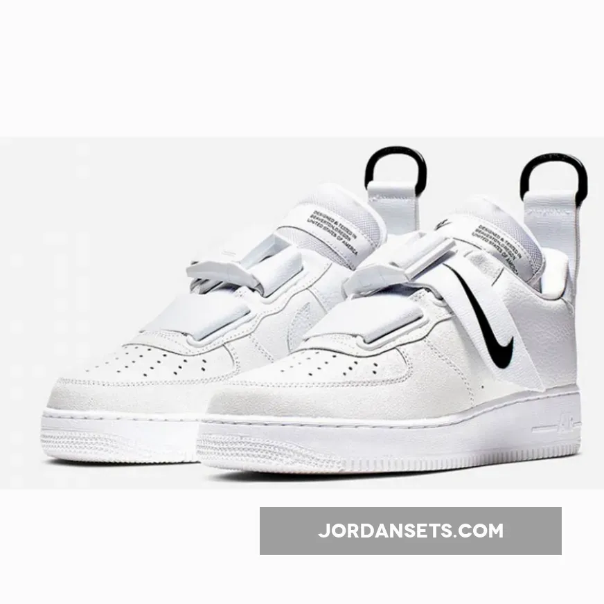 Nike Air Force 1 Utility White/White-Black #af1 utility