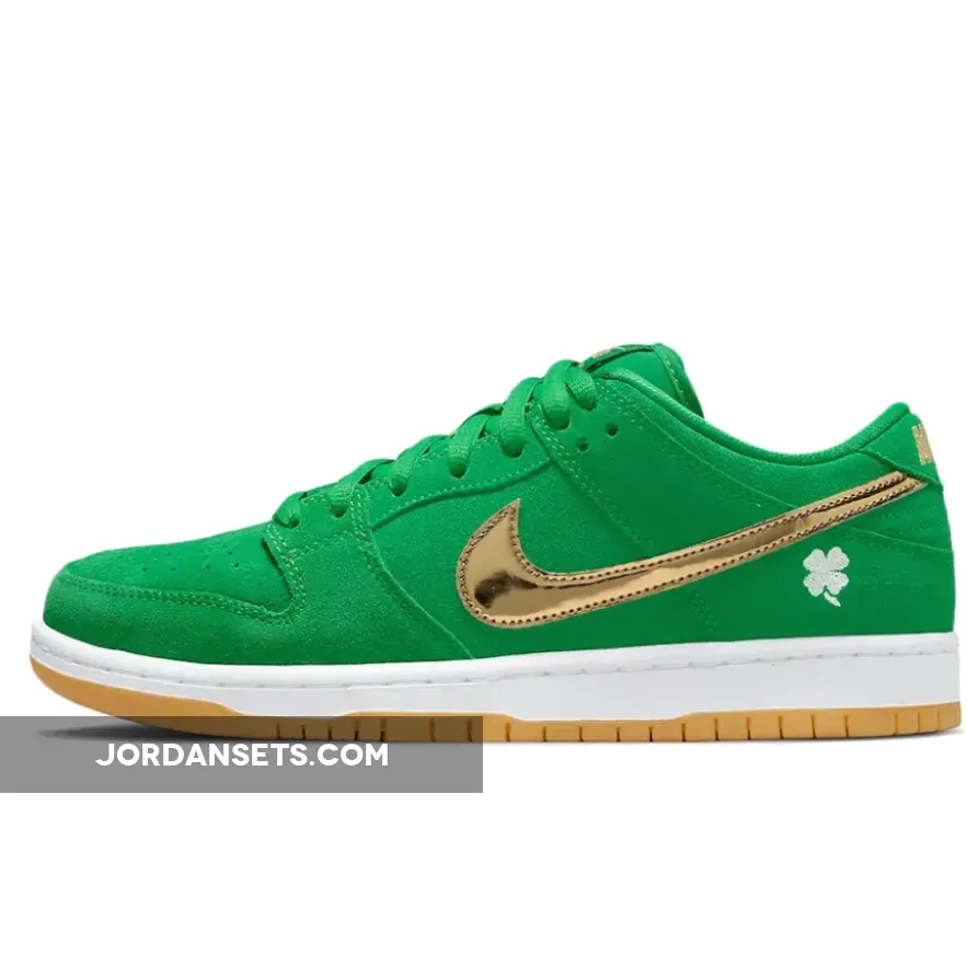 Nike SB Dunk Low 'St. Patrick's Day' Lucky Green/Gold BQ6817-303 - saint patrick jordans