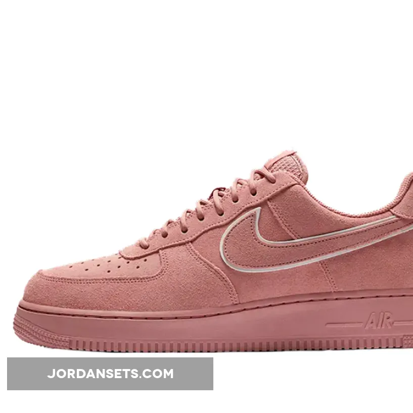 Nike Air Force 1 07 LV8 Suede Red AA1117-601 Brand New