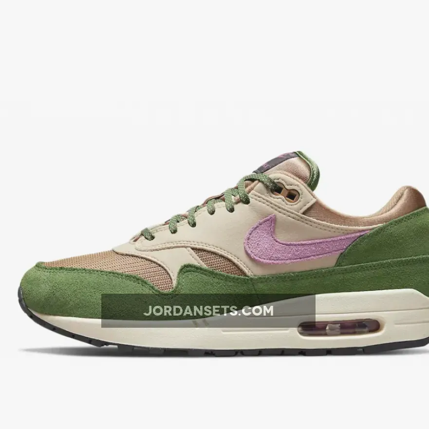 Nike Air Max 1 Treeline/Light Bordeaux-Dark Driftwood DR9773-300 #nike air max tree line