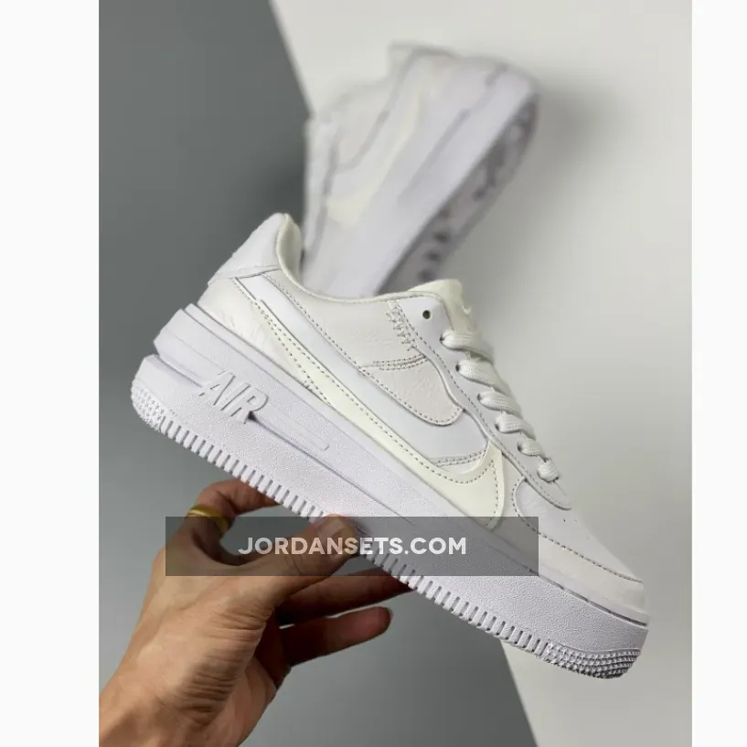 Nike Air Force 1 PLT.AF.ORM 'Triple-White' / white platform air force 1
