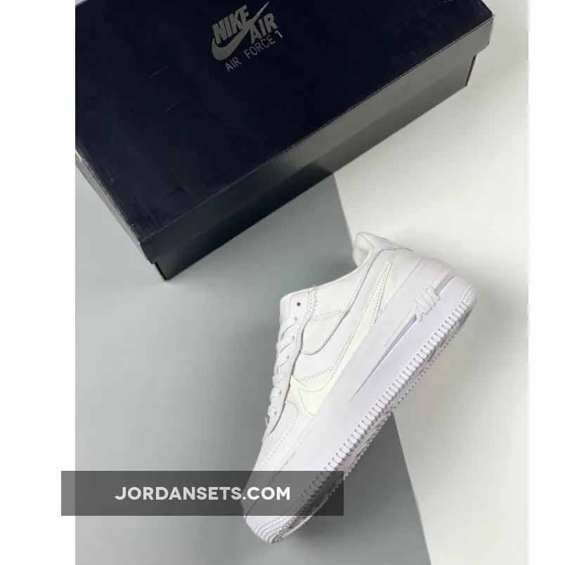 Nike Air Force 1 PLT.AF.ORM 'Triple-White' / white platform air force 1