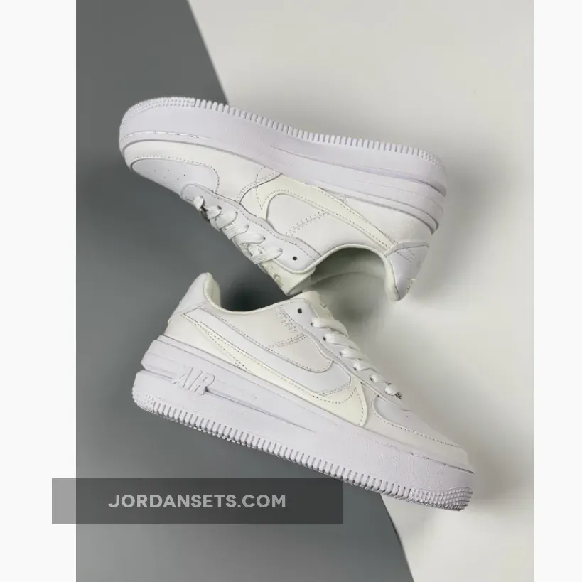 Nike Air Force 1 PLT.AF.ORM 'Triple-White' / white platform air force 1