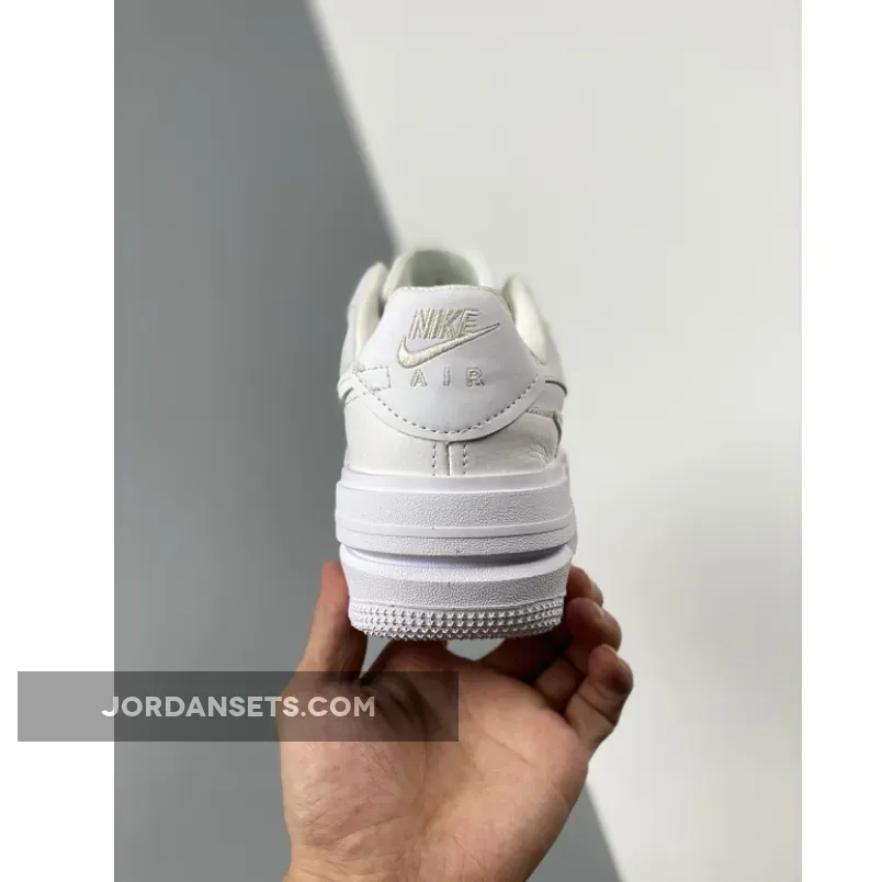 Nike Air Force 1 PLT.AF.ORM 'Triple-White' / white platform air force 1