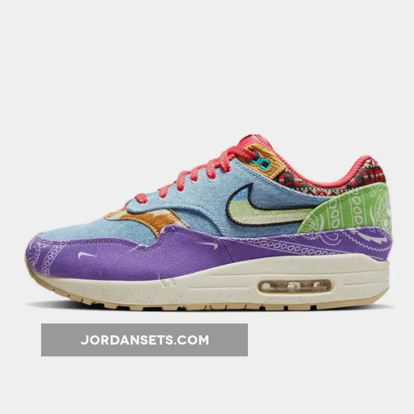 Concepts x Nike Air Max 1 'Far Out' Wild Violet/Multi-Color/Sail DN1803-500 concept far out nike