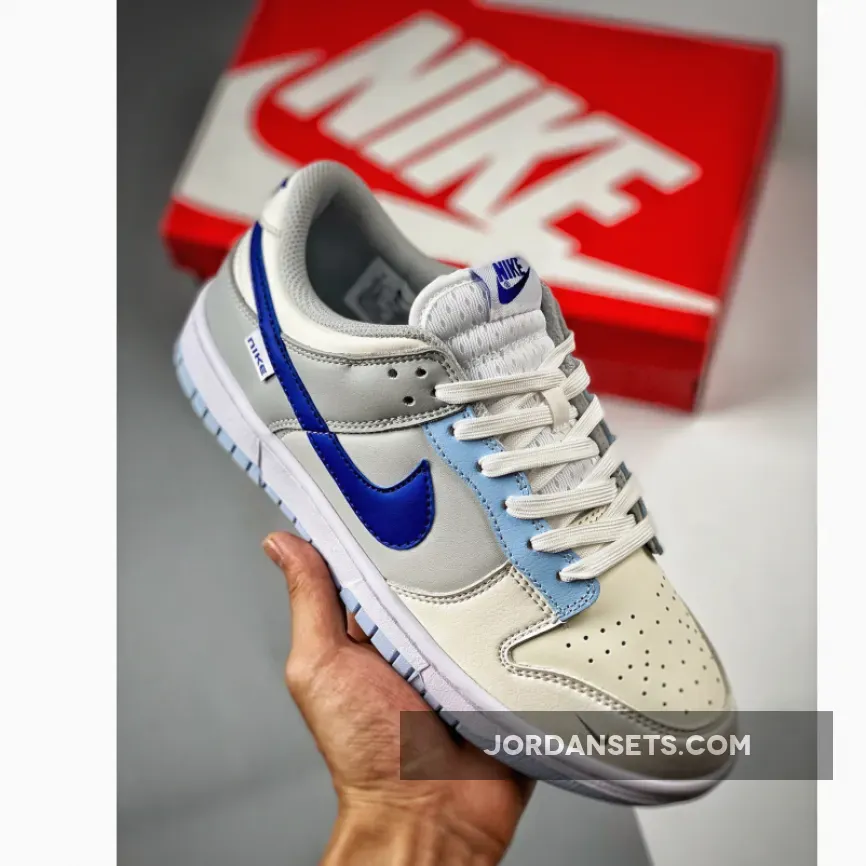 Nike Dunk Low Ivory/Hyper Royal-White-Photon Dust-Grey Fog nike dunk blue hue