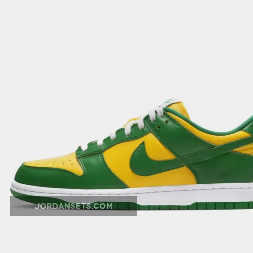 Nike Dunk Low SP Brazil CU1727-700 / green and yellow nike dunks