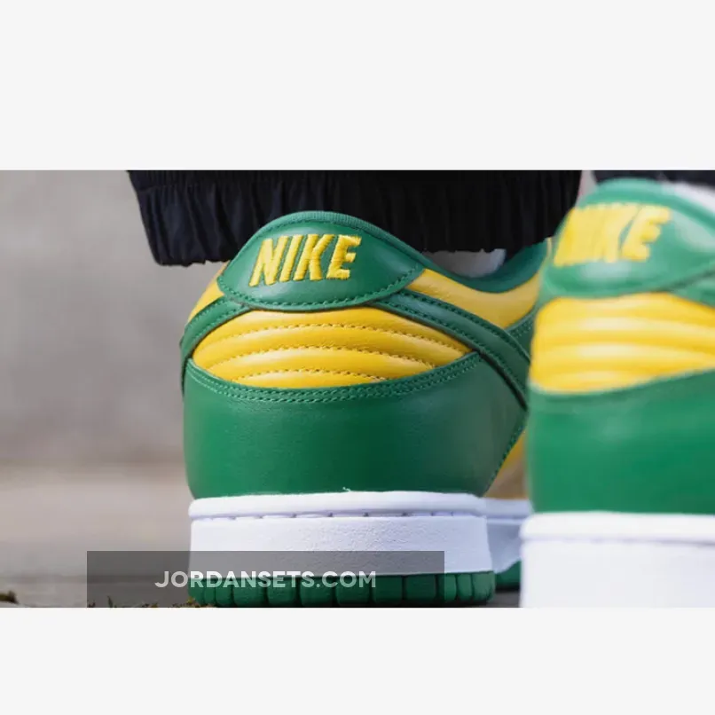 Nike Dunk Low SP Brazil CU1727-700 / green and yellow nike dunks