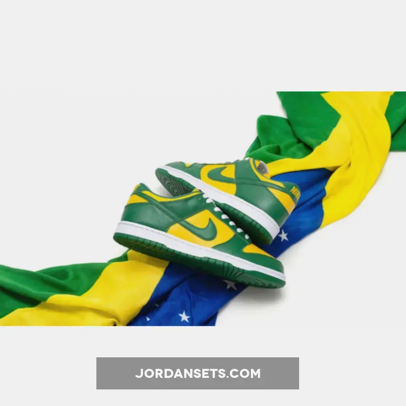 Nike Dunk Low SP Brazil CU1727-700 / green and yellow nike dunks