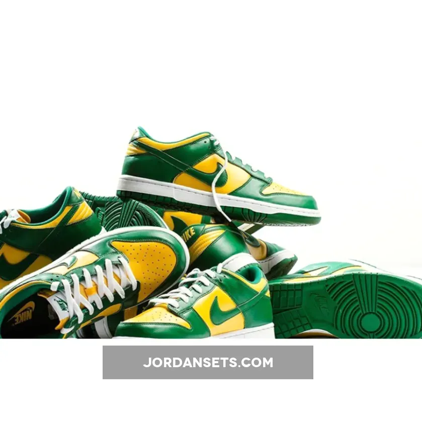 Nike Dunk Low SP Brazil CU1727-700 / green and yellow nike dunks