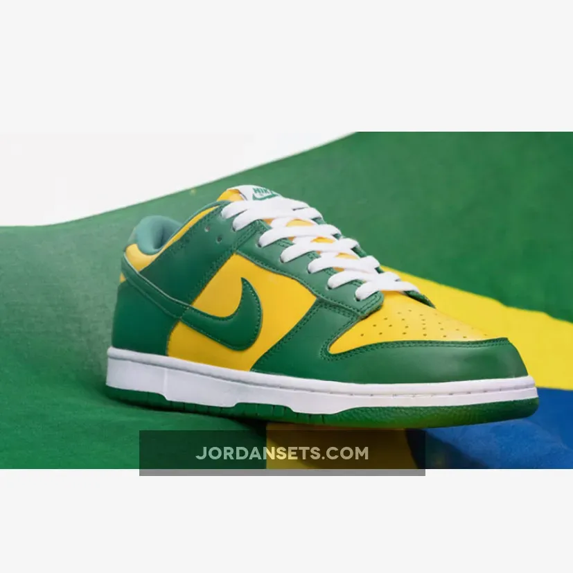 Nike Dunk Low SP Brazil CU1727-700 / green and yellow nike dunks