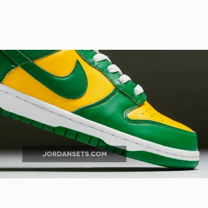 Nike Dunk Low SP Brazil CU1727-700 / green and yellow nike dunks