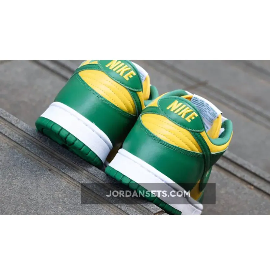 Nike Dunk Low SP Brazil CU1727-700 / green and yellow nike dunks