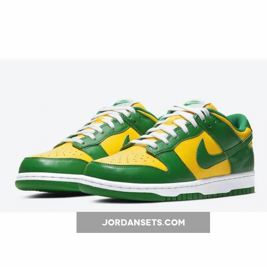 Nike Dunk Low SP Brazil CU1727-700 / green and yellow nike dunks