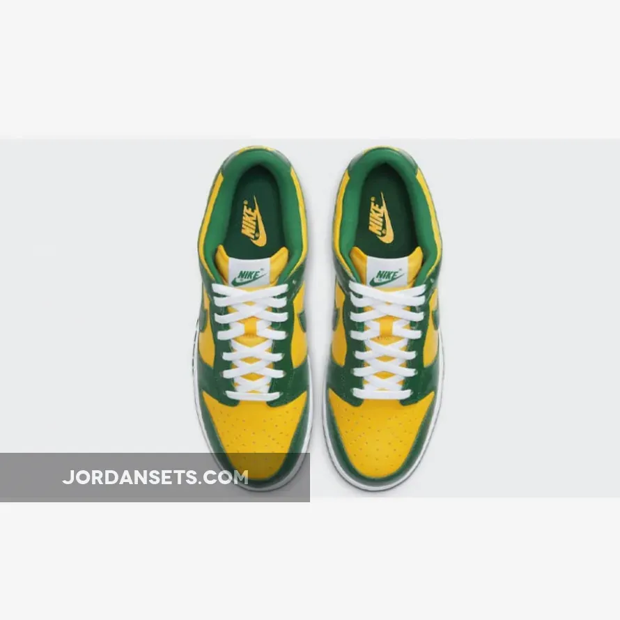 Nike Dunk Low SP Brazil CU1727-700 / green and yellow nike dunks