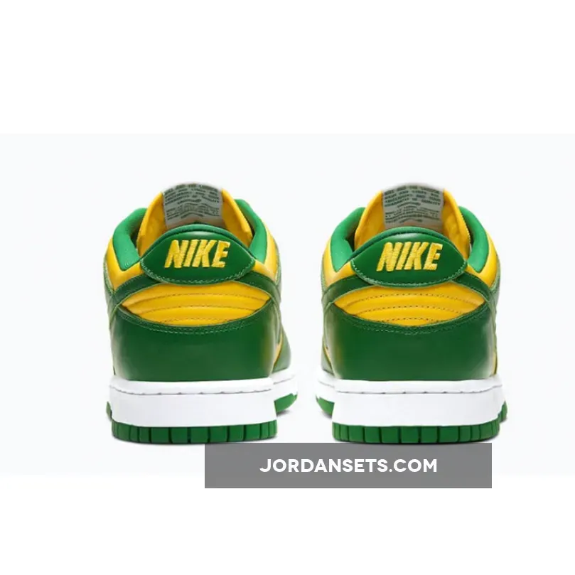 Nike Dunk Low SP Brazil CU1727-700 / green and yellow nike dunks