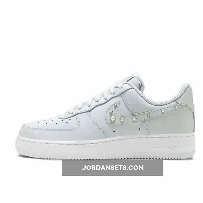 Nike Air Force 1 Pearl Swoosh DV3810-001 #air force 1 with pearls
