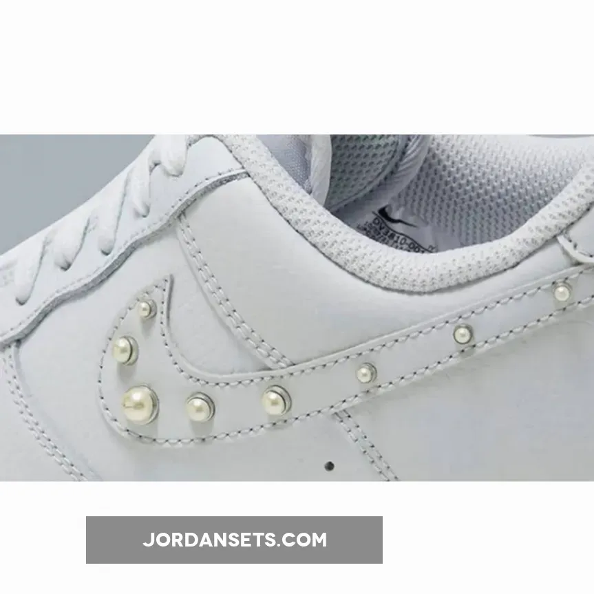 Nike Air Force 1 Pearl Swoosh DV3810-001 #air force 1 with pearls