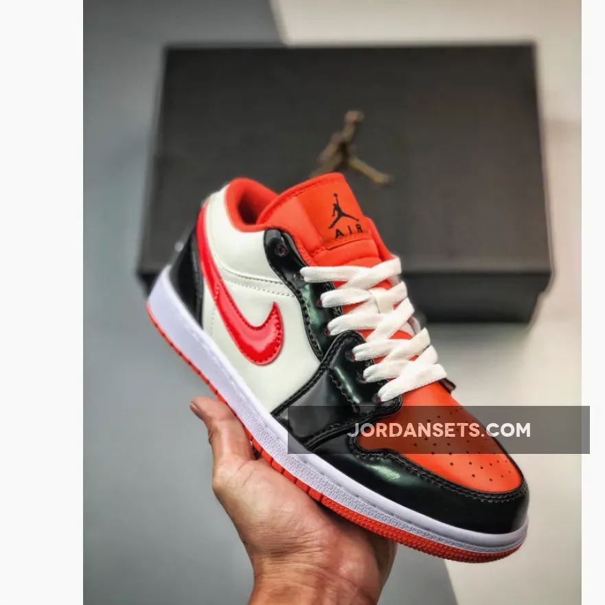 Air Jordan 1 Low 'Halloween' Team Orange/Black-Sail-Iron Grey DV1335-800 #air jordan 1 halloween