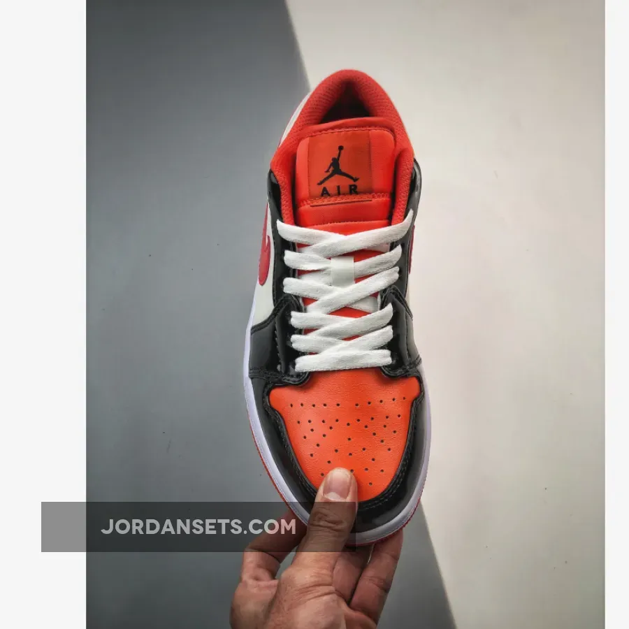 Air Jordan 1 Low 'Halloween' Team Orange/Black-Sail-Iron Grey DV1335-800 #air jordan 1 halloween