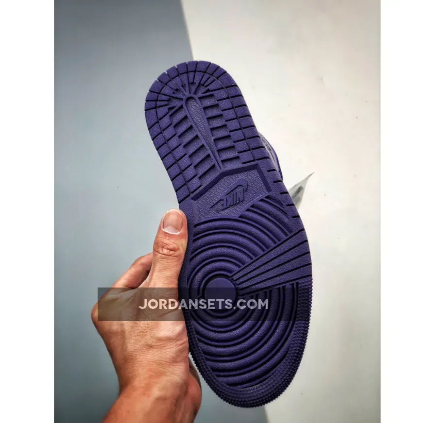 Air Jordan 1 Mid Purple Black BQ6472-051 - air jordan 1 black and purple