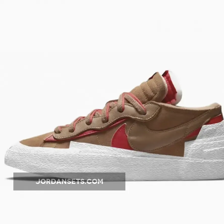 Sacai x Nike Blazer Low 'Light British Tan' DD1877-200 #nike blazer low tan