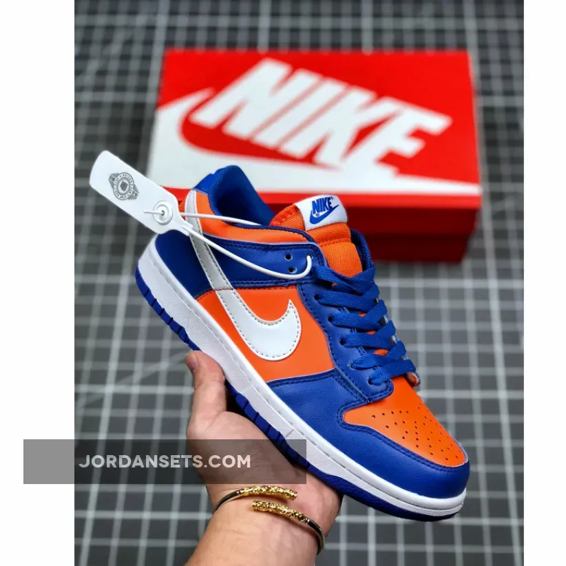 Blue Hues Nike Dunks / Nike Dunk Low Retro 'Champ Colors' UNIVERSITY ORANGE/MARINE CU1727-800