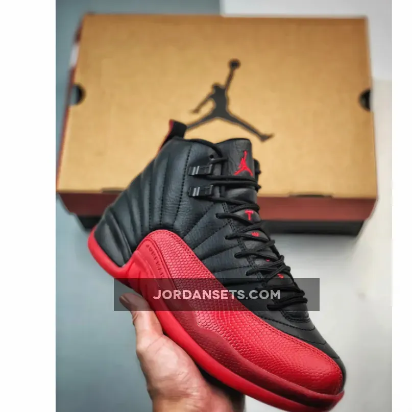 Air Jordan 12 'Flu Game' Black/Varsity Red | flu games 2016