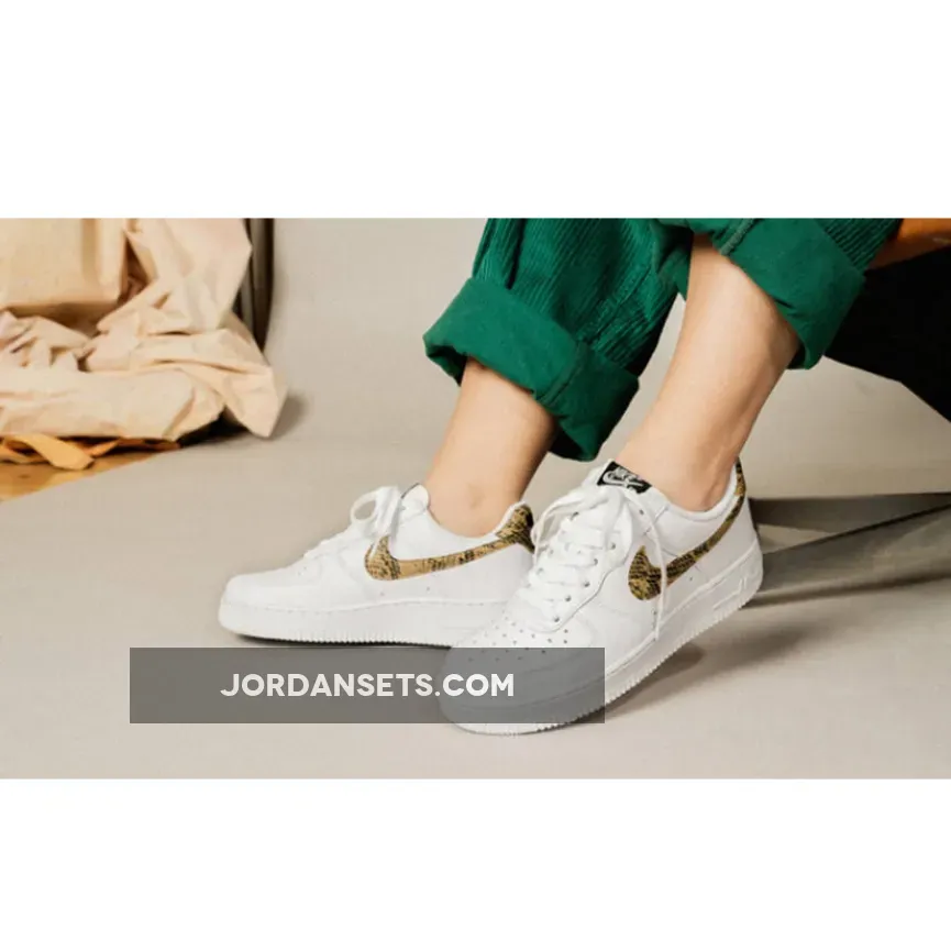 Nike Air Force 1 Low PRM Ivory Snake AO1635-100