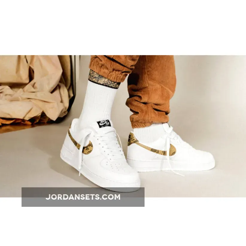 Nike Air Force 1 Low PRM Ivory Snake AO1635-100