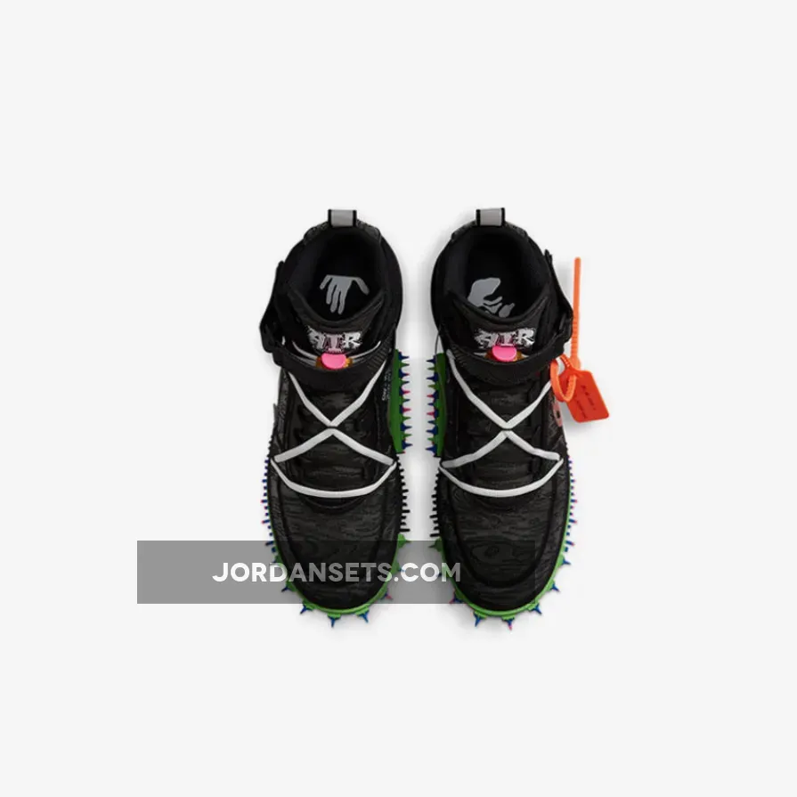 Off-White x Nike Air Force 1 Mid 'Black' DO6290-001 - off white af1 mid