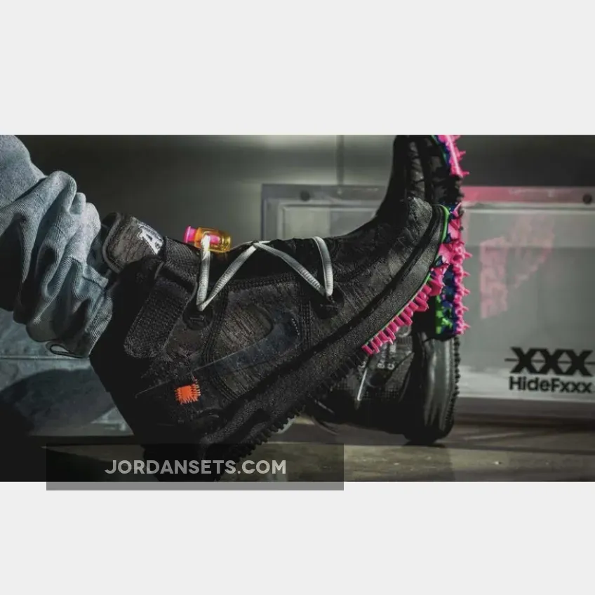 Off-White x Nike Air Force 1 Mid 'Black' DO6290-001 - off white af1 mid