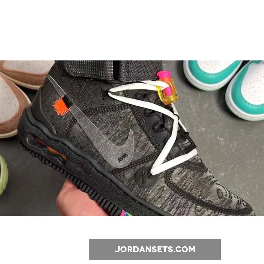 Off-White x Nike Air Force 1 Mid 'Black' DO6290-001 - off white af1 mid